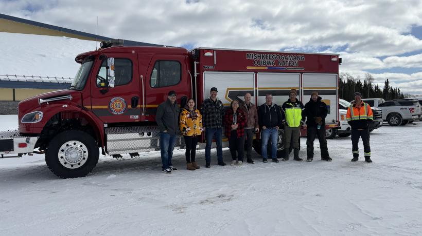 Mishkeegogamang Fire truck